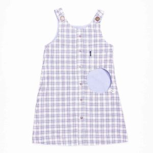 Wendekleid, 110-134, hellblau blau, Vorderseite blau