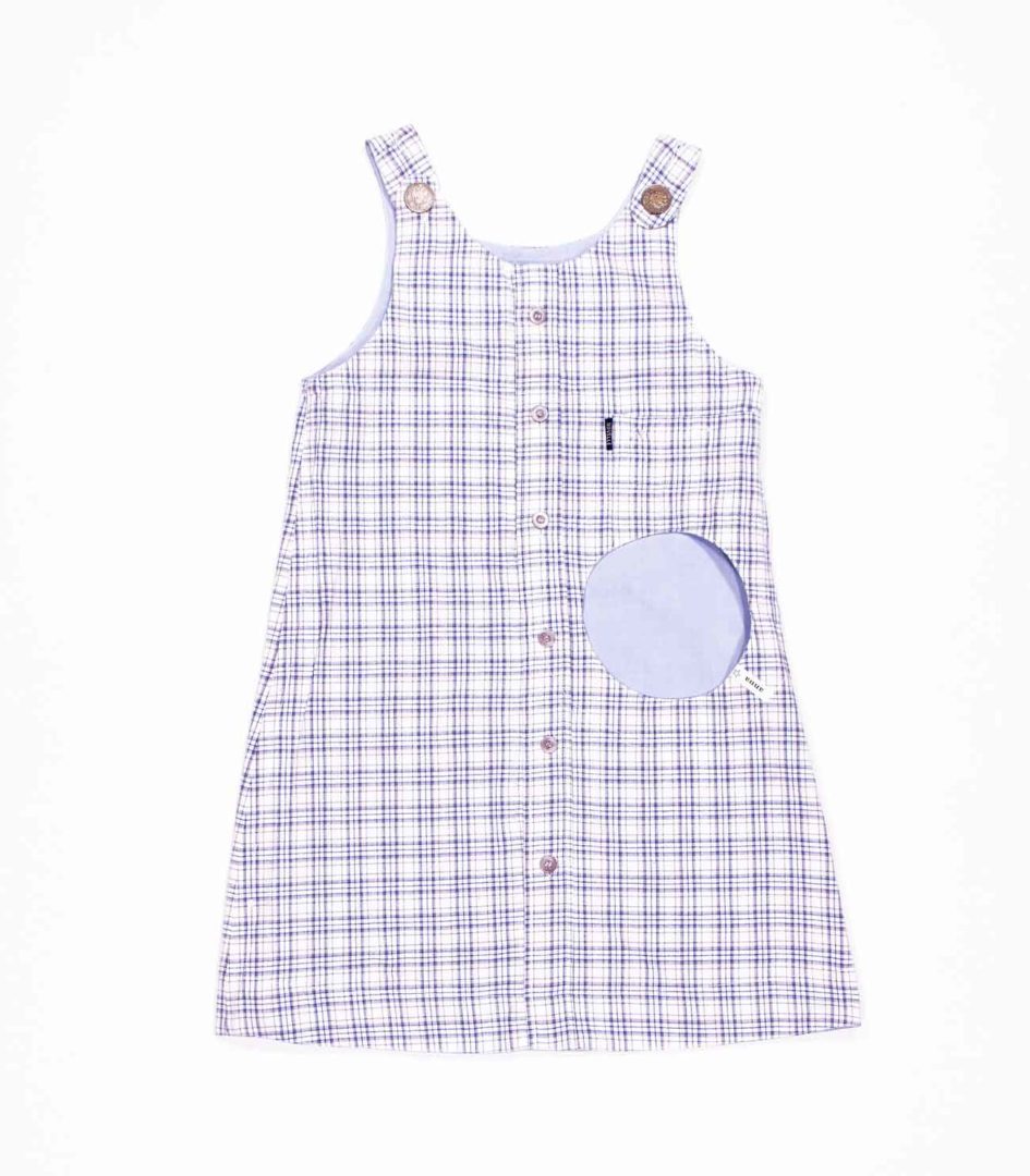 Wendekleid, 110-134, hellblau blau, Vorderseite blau