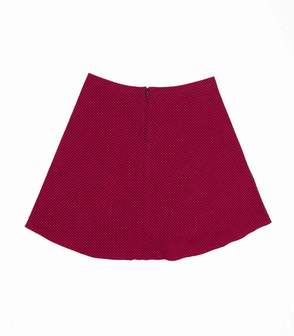 anna * pollack, A-Rock Karo rot-schwarz, Ansicht Rücken