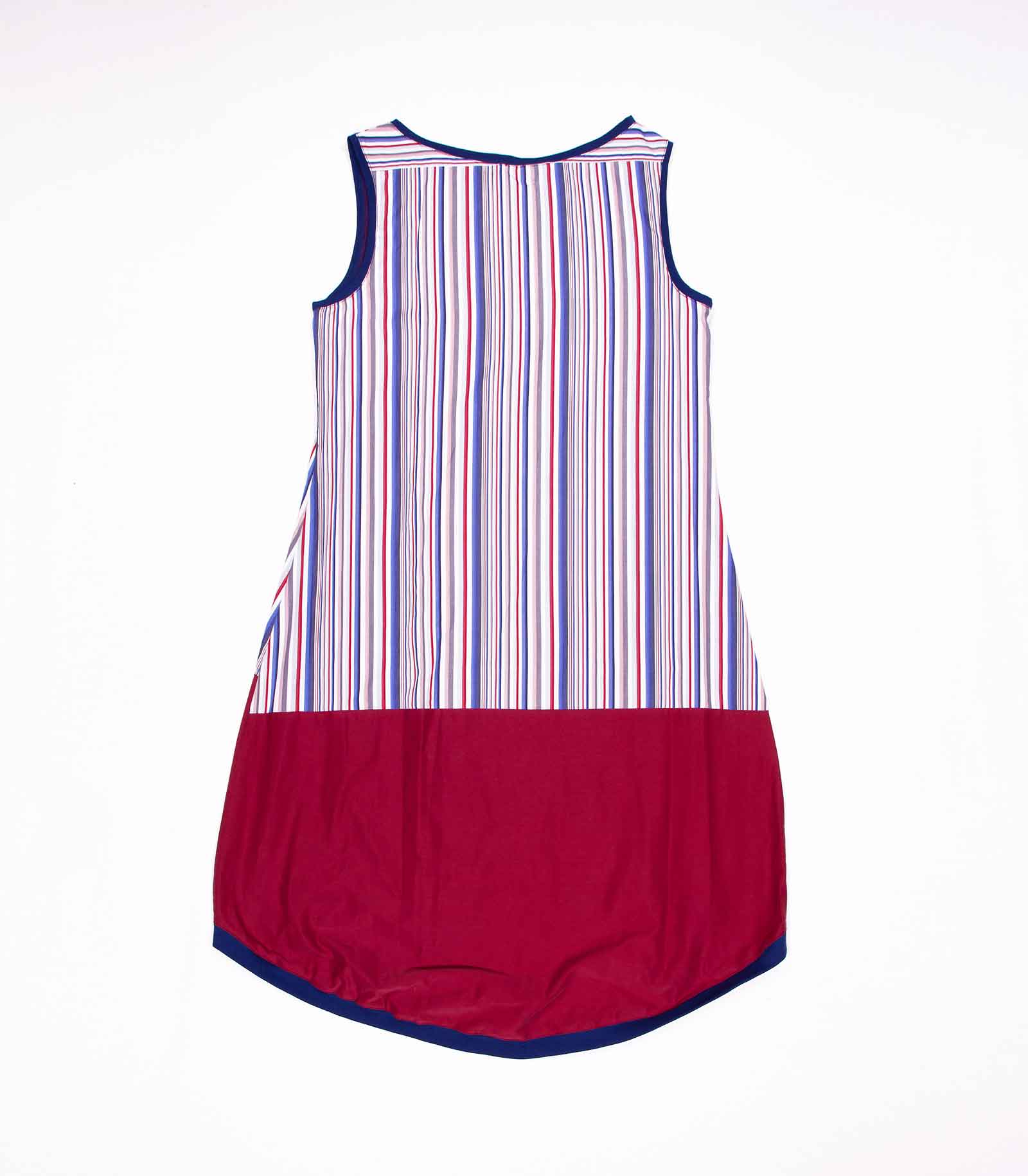 anna * pollack, Kleid Sonnenbrise rot blau, medium , Ansicht Rücken