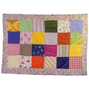 anna * pollack, Patchwork-Decke bunt
