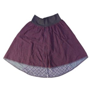 anna * pollack, Wenderock large, dunkelrot blau, Vorderseite rot