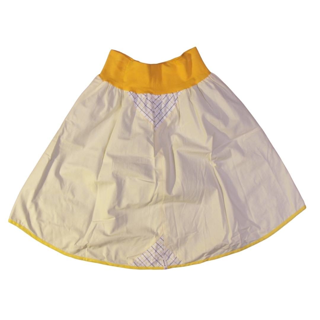 anna * pollack, Wenderock medium, blau gelb, Rückseite gelb