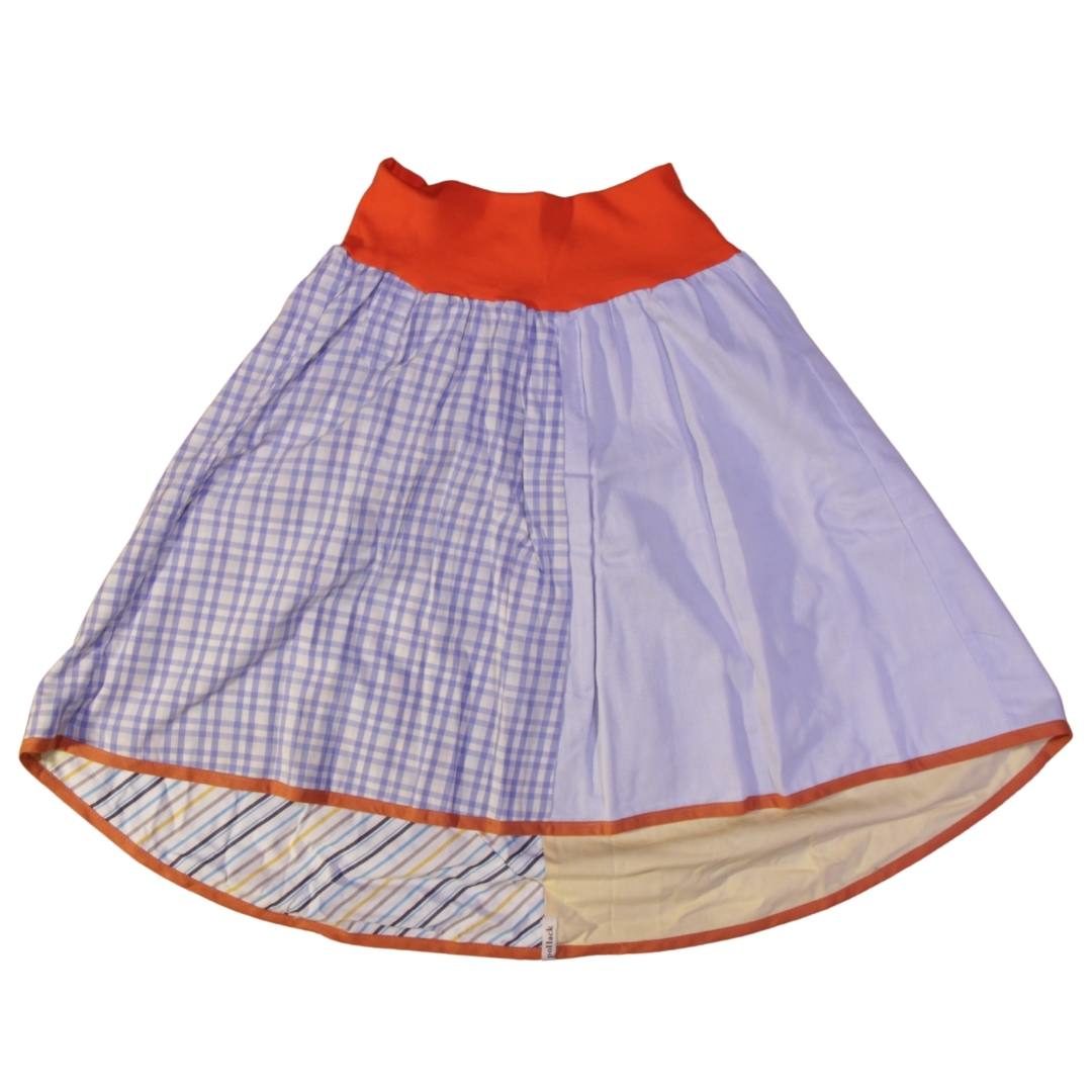 anna * pollack, Wenderock medium, gelb blau, Vorderseite blau