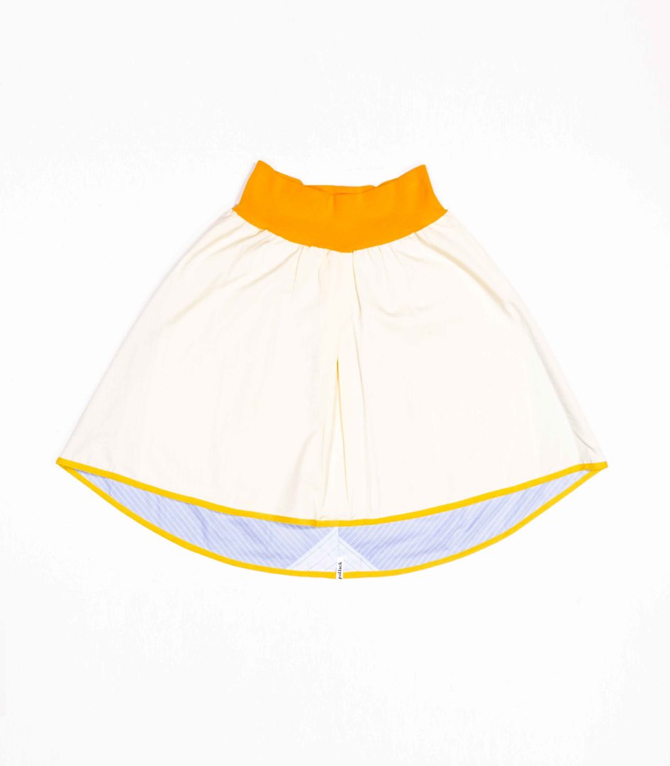 anna * pollack, Wenderock large, gelb blau, Vorderseite gelb