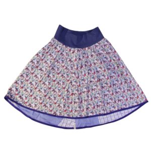 anna * pollack, Wenderock medium, rot blau, Vorderseite rot