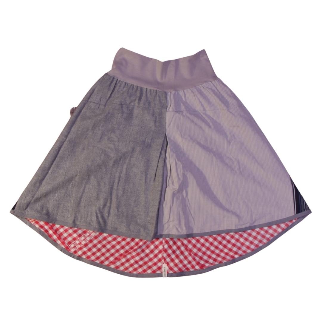 anna * pollack, Wenderock small, rot grau, Vorderseite grau