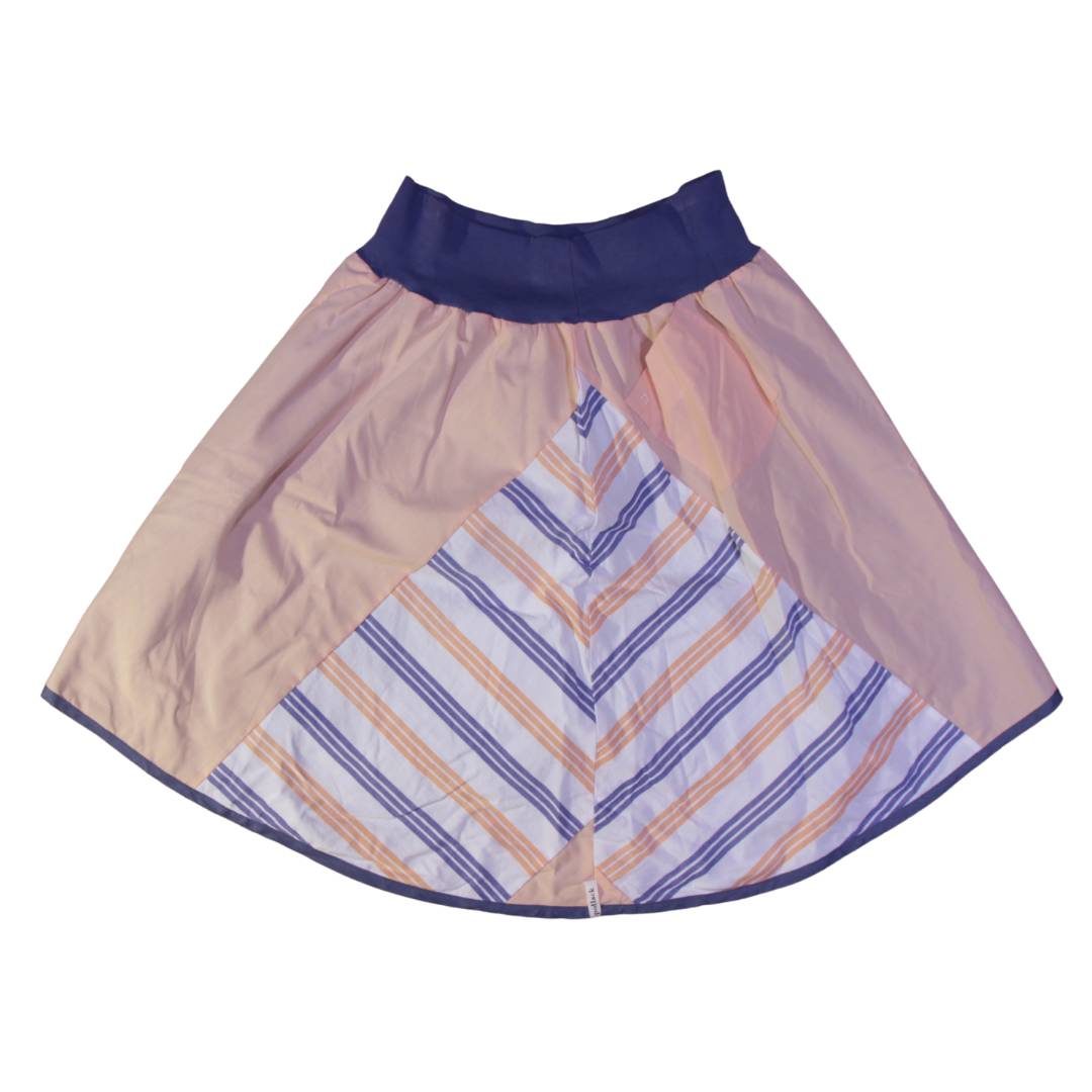 anna * pollack, Wenderock x-large, orange blau, Rückseite orange