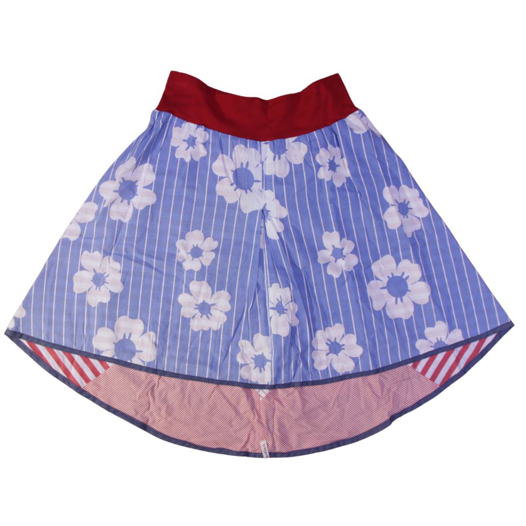 anna * pollack, Wenderock, xlarge, rot mit blau, Vorderseite blau