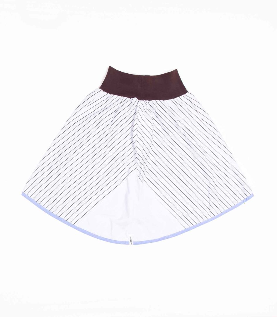 anna * pollack, Wenderock small, blau braun, Rückseite blau