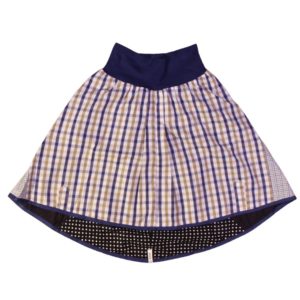 anna * pollack, Wenderock x-small blau schwarz, Vorderseite blau