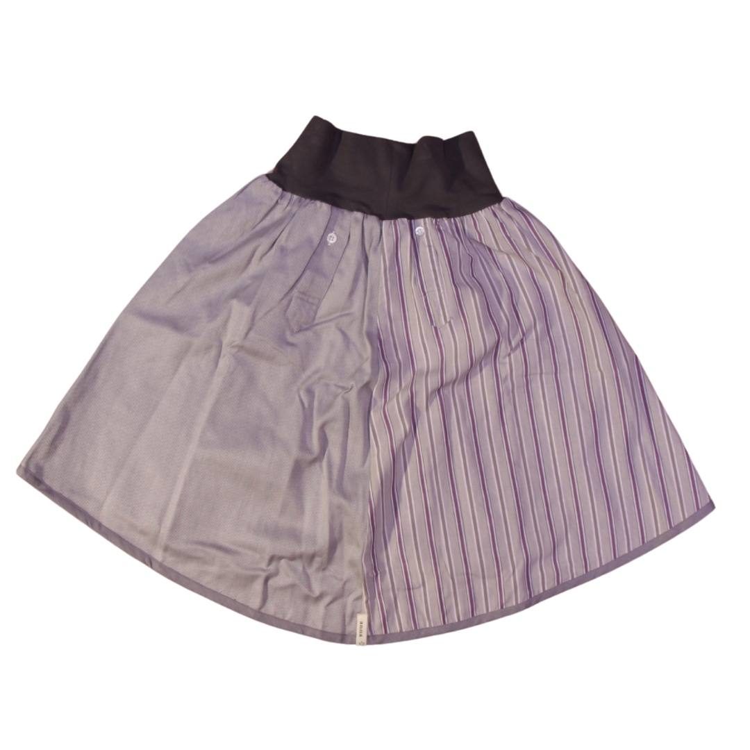 anna * pollack, Wenderock, xsmall, lila grau, Rückseite grau