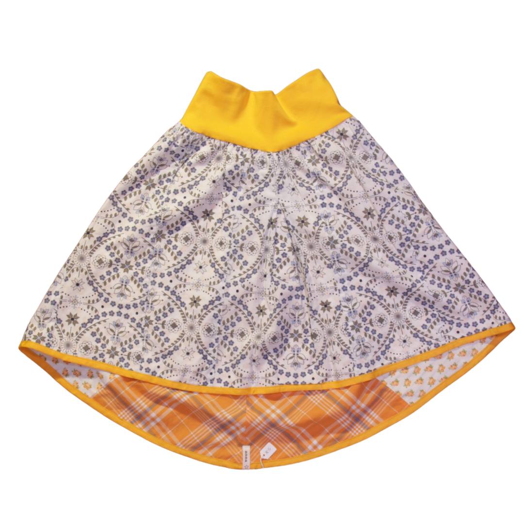 anna * pollack, Wenderock, xsmall, orangeblau, Vorderseite blau