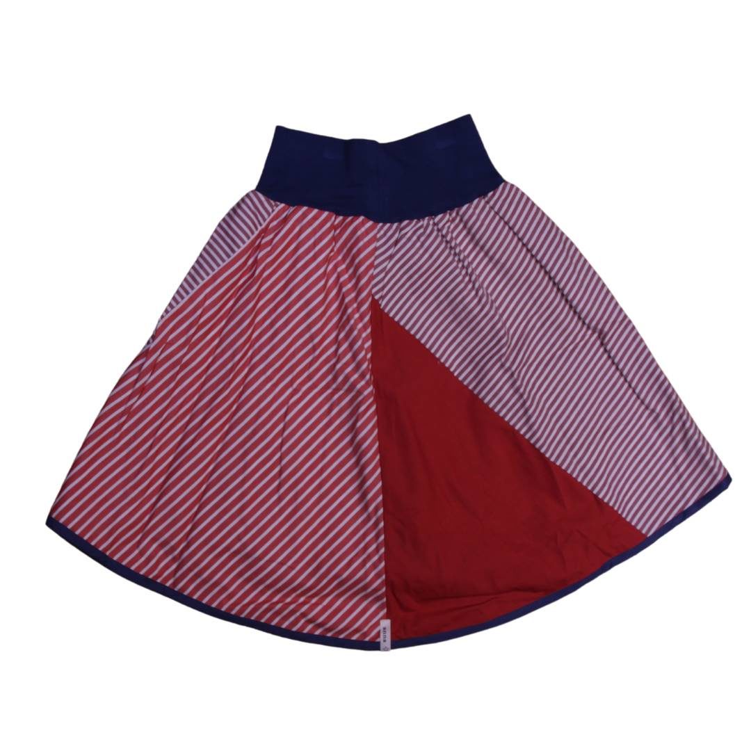 anna * pollack, Wenderock x-small rot blau, Rückseite rot