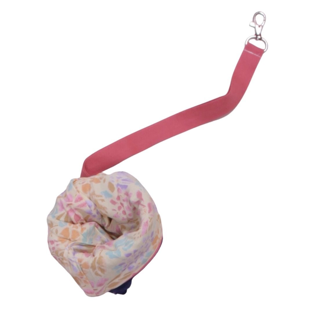 anna * pollack, Täschchen Dirndl dunkelblau, rosa gefüttert, mit Zipp und Gurt