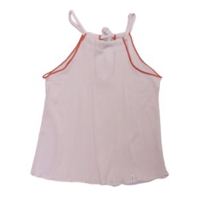 anna * pollack, Top ärmellos, Vorderansicht, creme Einfassung rost