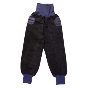 anna * pollack, PIratenhose Mixed, 134-152, Schwarzgrau , Bund und Taschen blau