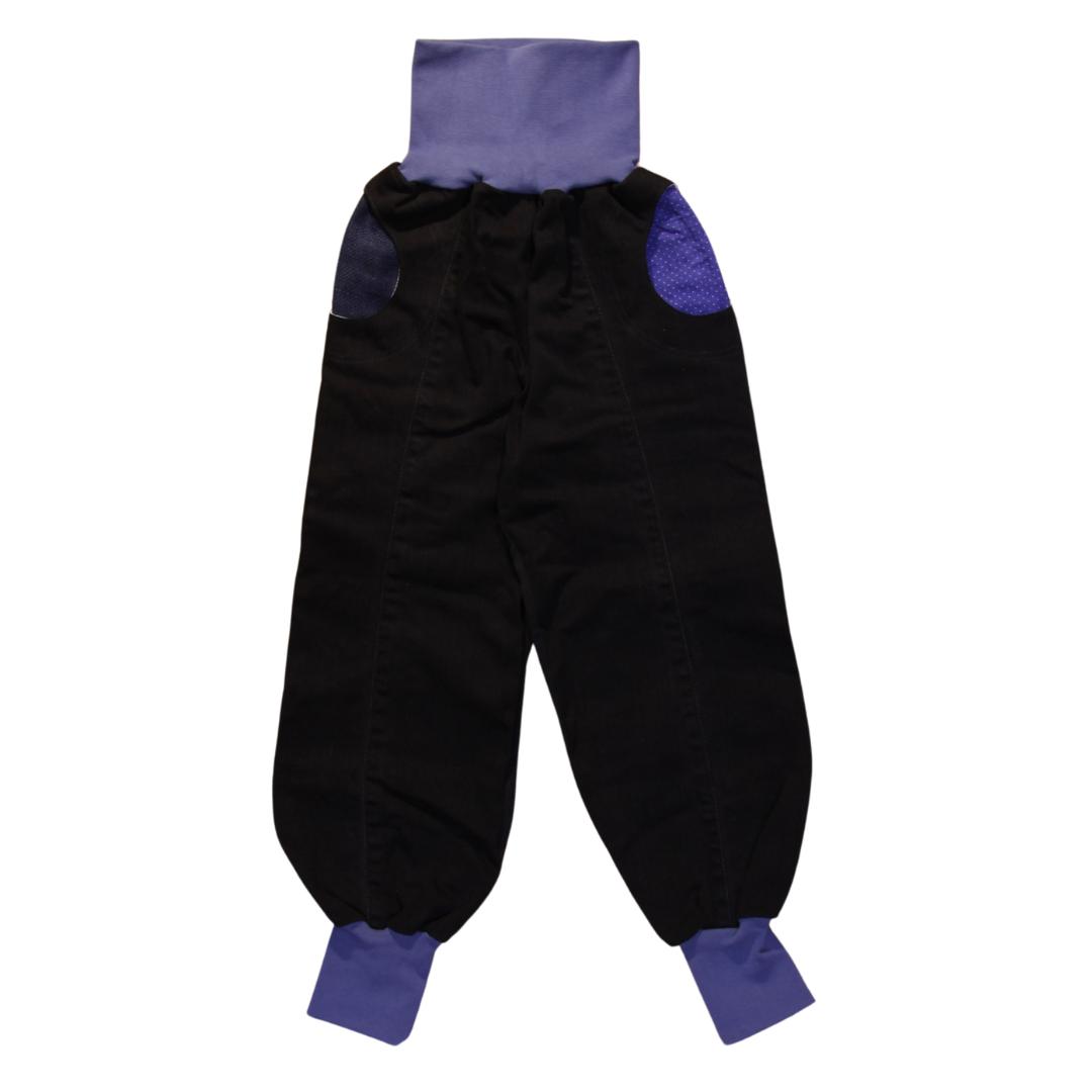 anna * pollack, PIratenhose Mixed, 134-152, Schwarz, Bund und Taschen Blau