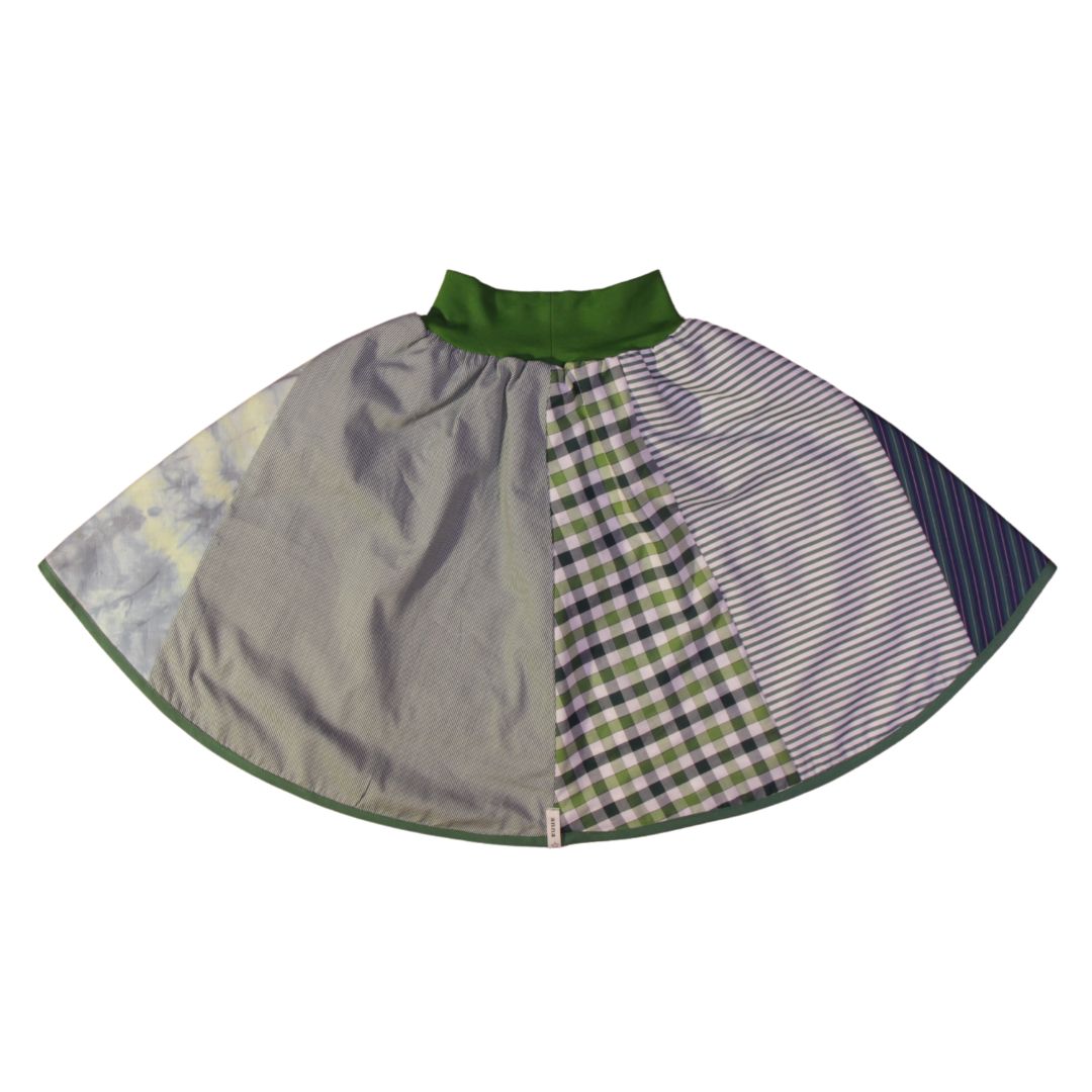 anna * pollack, Wenderockli, blau mit grün 134-152, Hinten grün