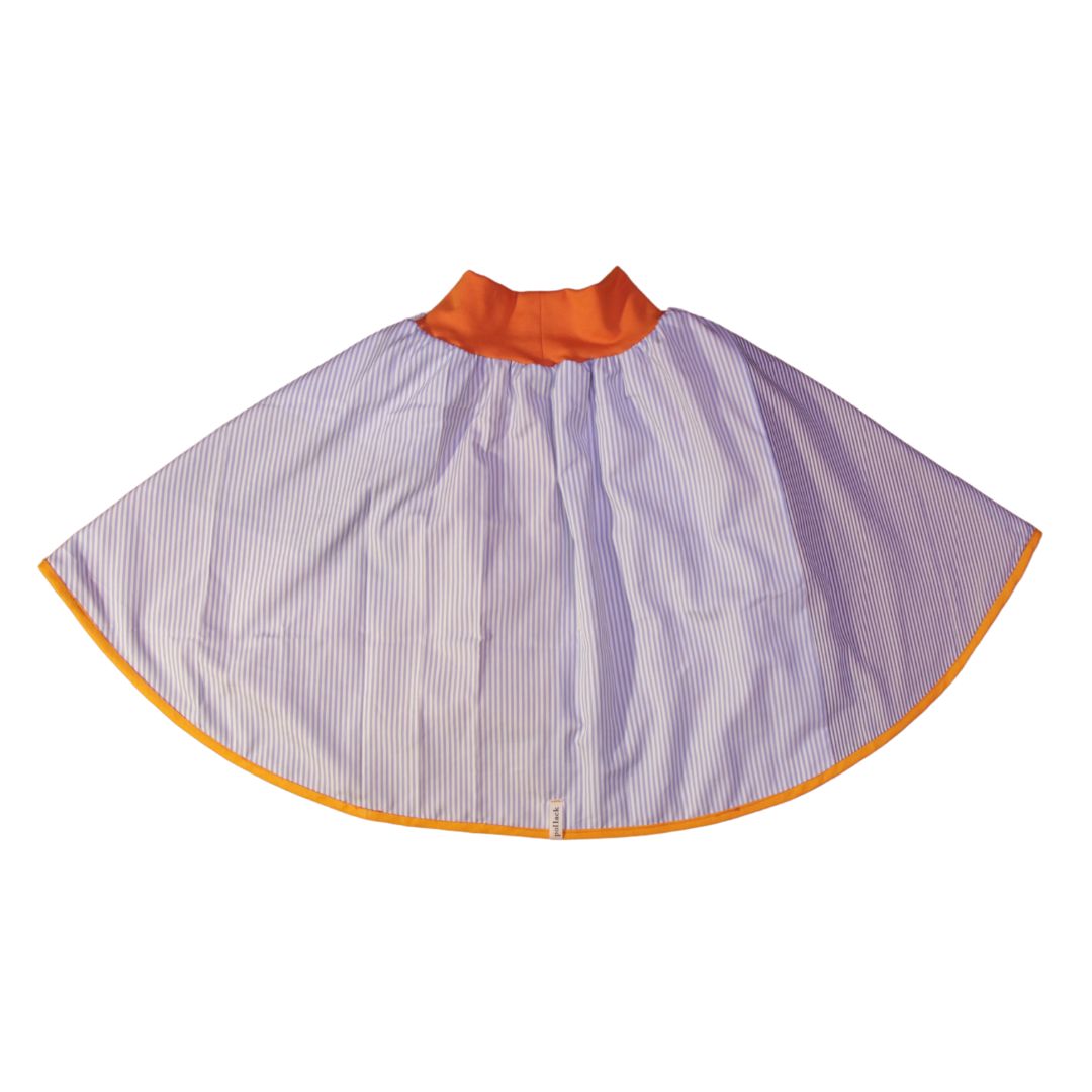 anna * pollack, Wenderockli, blau mit orange 134-152, Hinten blau