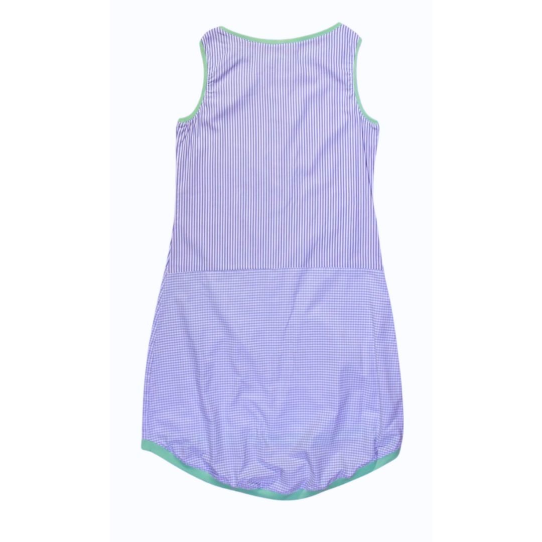 anna * pollack, Kleid Sonnenbrise in hellem Blau, uni und gestreift, Ansicht Rücken