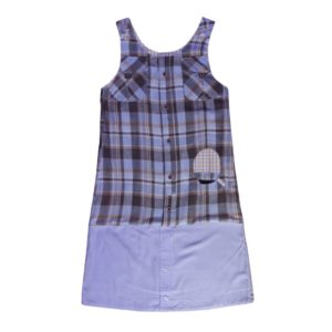 anna * pollack, Wendekleid, 152-164, grau blau, Vorderseite grau