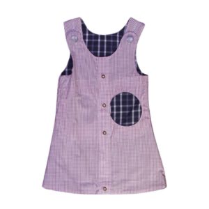 anna * pollack, Wendekleid, 80-116, rot und blau, kariert, Vorderseite rot