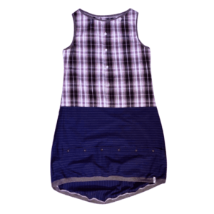 anna * pollack, Kleid Sonnenbrise grau , Karo und Streif, Ansicht Vorne