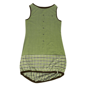 anna * pollack, Kleid Sonnenbrise grün , Karo mit Karo, Ansicht Vorne