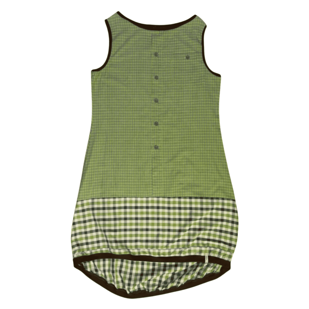 anna * pollack, Kleid Sonnenbrise grün , Karo mit Karo, Ansicht Vorne